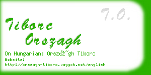 tiborc orszagh business card